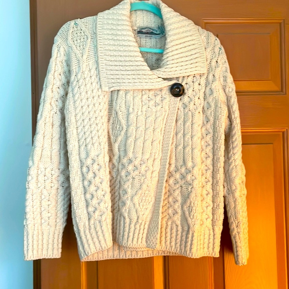 Aran Crafts Ireland Wool Fisherman’s Sweater